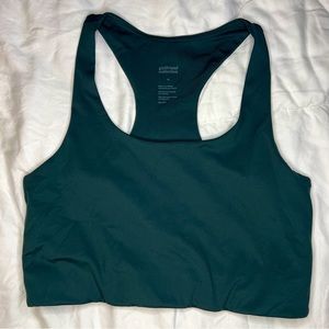 NWOT Girlfriend Collective green sports bra size M